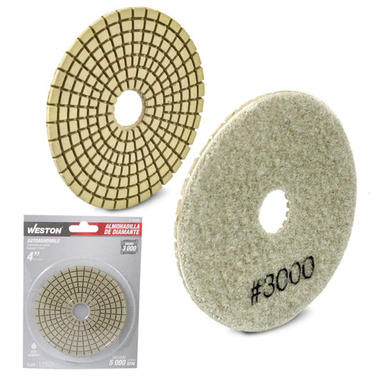 Almohadilla de Diamante para Pulido 4" Grano G3000 | Z-19130