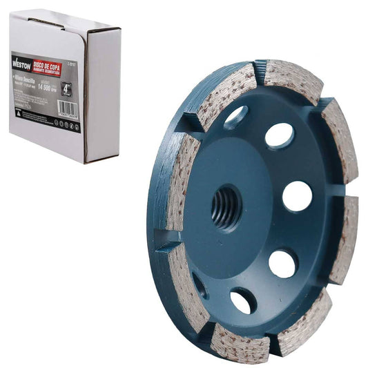 Disco Copa Diamante 4" Sencillo (5/8"-11) | Z-20107