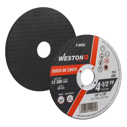Disco De Corte Para Metal 4-1/2" x 1/8"(3.17) x 7/8" F41