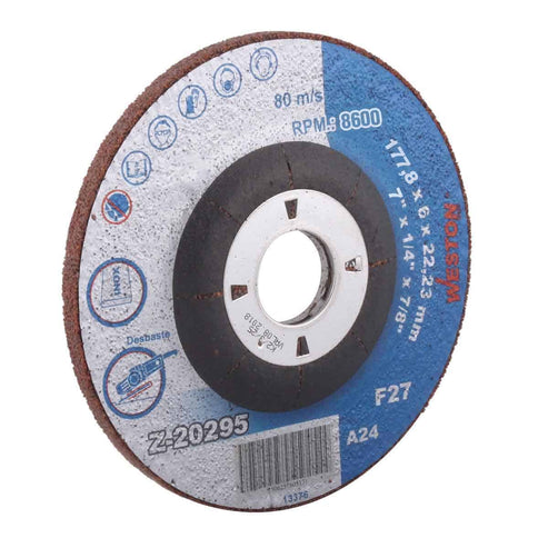 Disco De Desabaste Para Acero Inoxidable 7" x 1/4"(6.35) - Detalle del producto