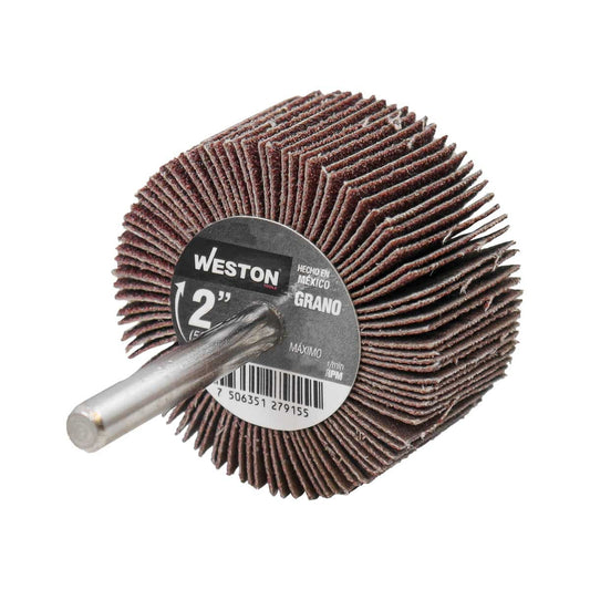 Rueda Flap con Vástago 2" Grano 120 | Z-20570