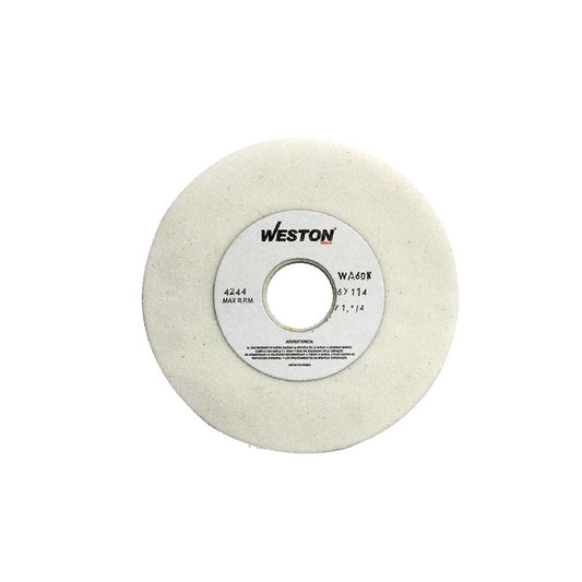 Rueda Recta Blanca 8 X 3/4 X 1-1/4 Grano 60 | Z-22246