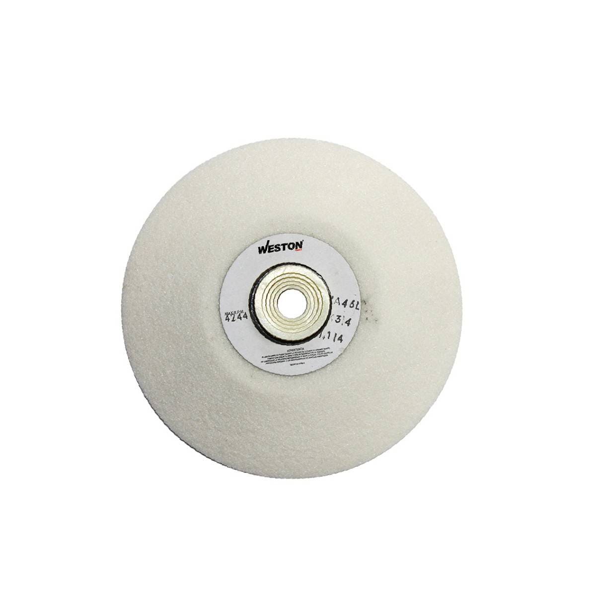 Rueda Disco (Tipo 12) Blanca 6 X 3/4 Grano 60 | Z-22350