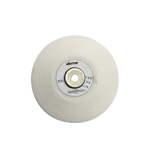 Rueda Disco (Tipo 12) Blanca 6 X 3/4 Grano 60 | Z-22350