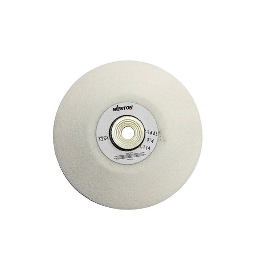 Rueda Disco (Tipo 12) Blanca 6 X 3/4 Grano 60 | Z-22350
