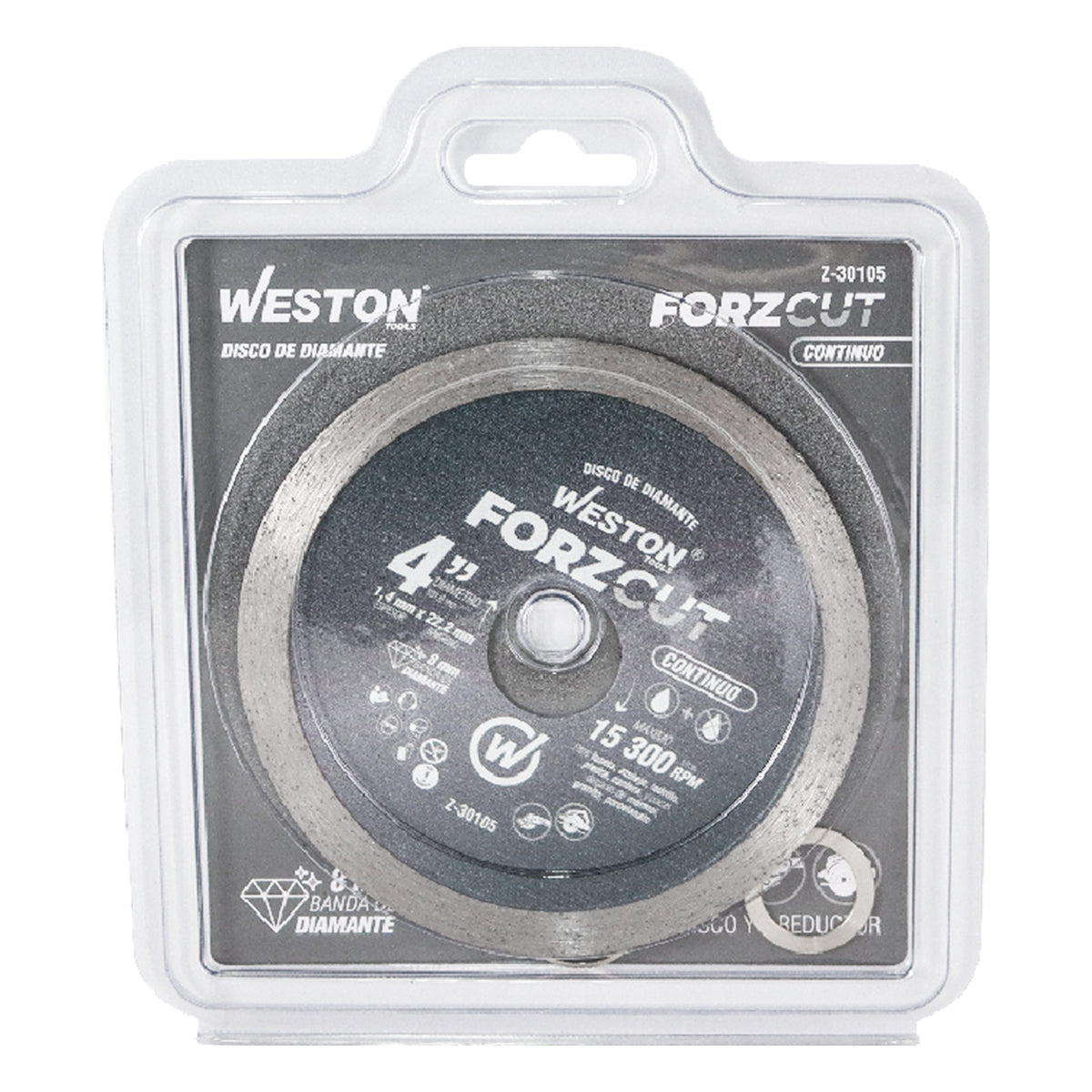 Disco de Diamante Rin Continuo 4" ForzCut | Z-30105