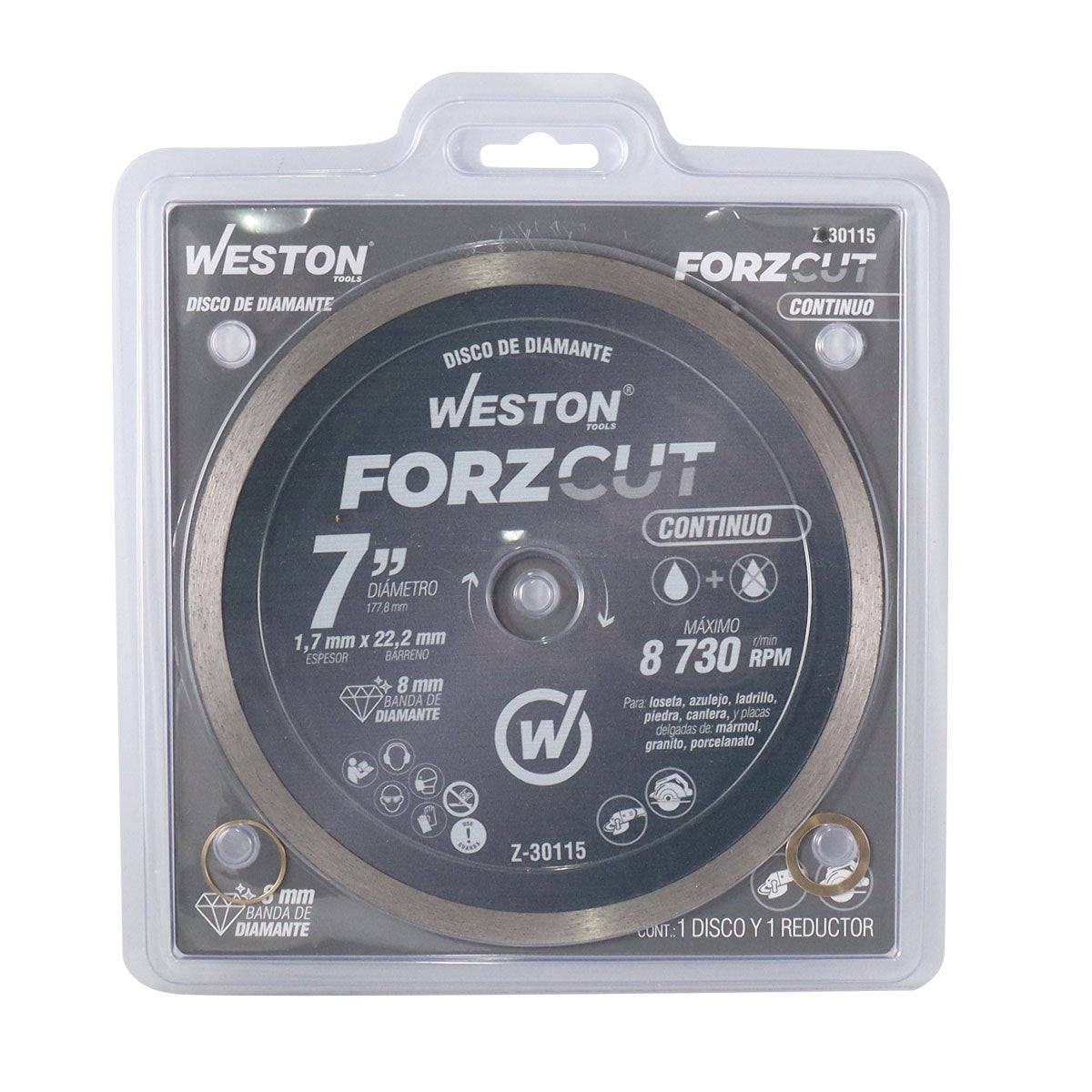 Disco de Diamante Rin Continuo 7" ForzCut | Z-30115