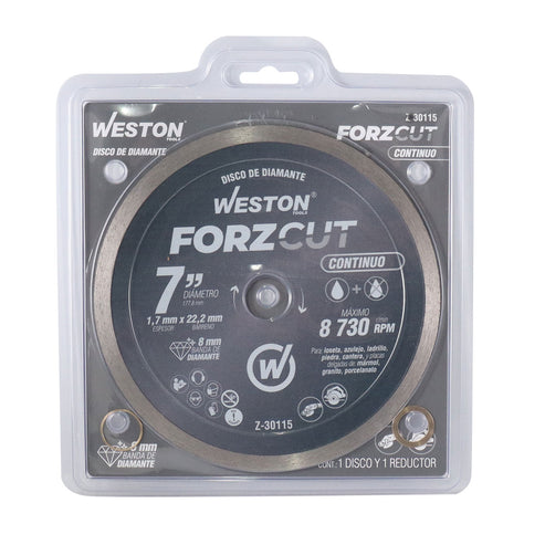 Disco de Diamante Rin Continuo 7" ForzCut | Z-30115