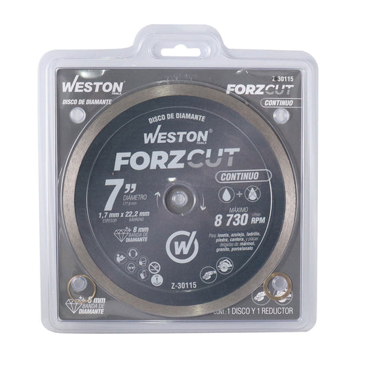 Disco de Diamante Rin Continuo 7" ForzCut | Z-30115