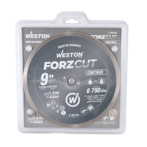 Disco de Diamante Rin Continuo 9" ForzCut | Z-30120