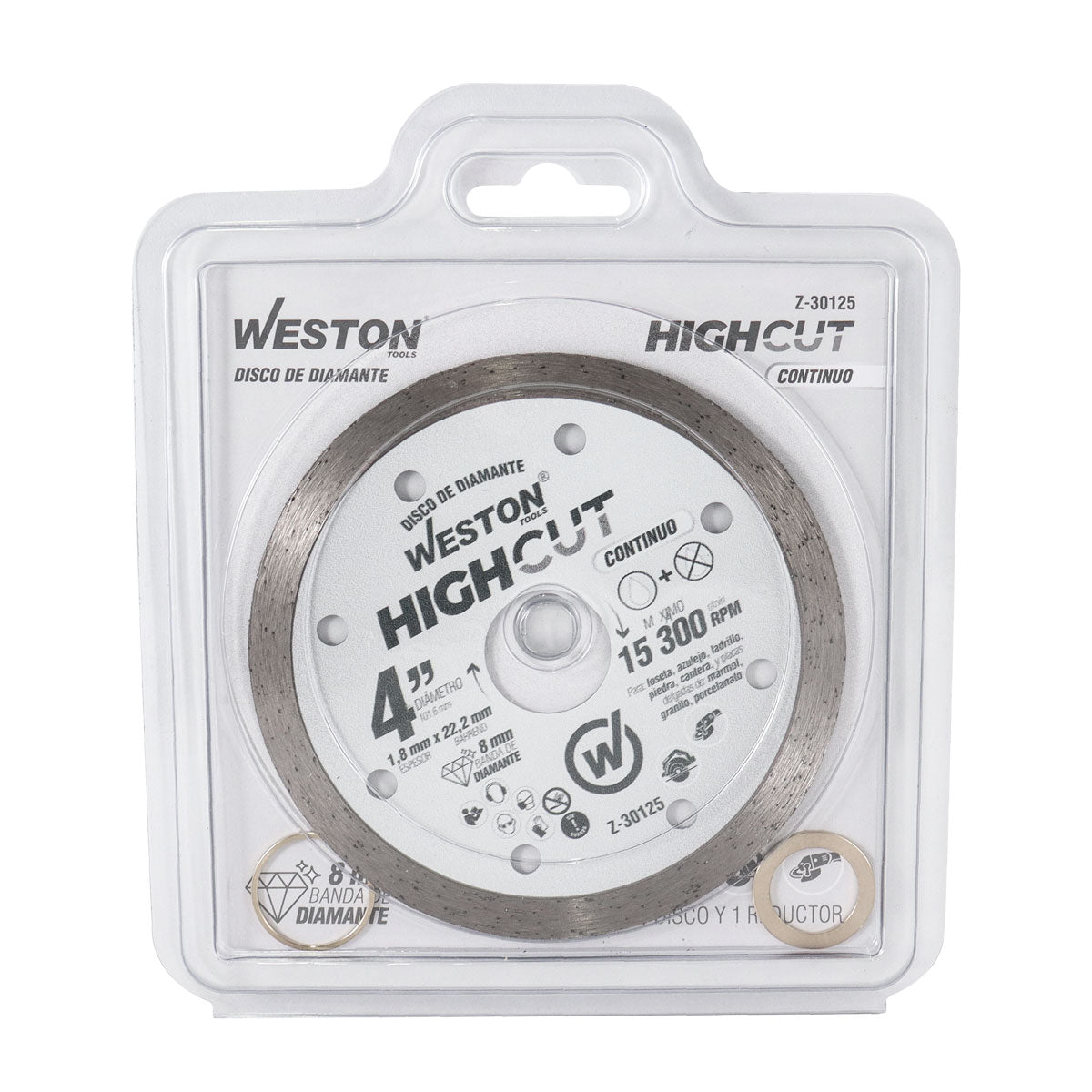 Disco de Diamante Rin Continuo 4" HighCut | Z-30125