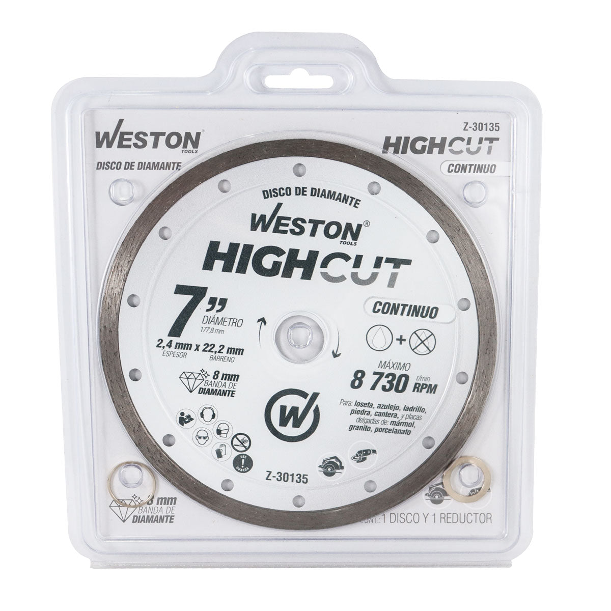 Disco de Diamante Rin Continuo 7" HighCut | Z-30135