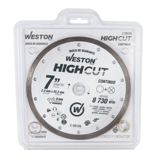Disco de Diamante Rin Continuo 7" HighCut | Z-30135