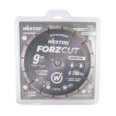 Disco de Diamante Rin Segmentado 9" ForzCut | Z-30160