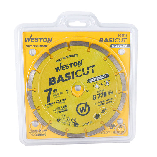 Disco de Diamante Rin Segmentado 7" BasiCut | Z-30175