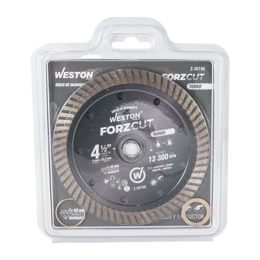 Disco de Diamante Rin Turbo 4-1/2" ForzCut | Z-30190