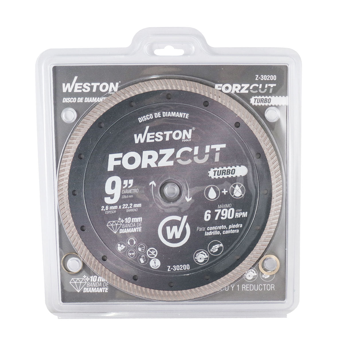 Disco de Diamante Rin Turbo 9" ForzCut | Z-30200