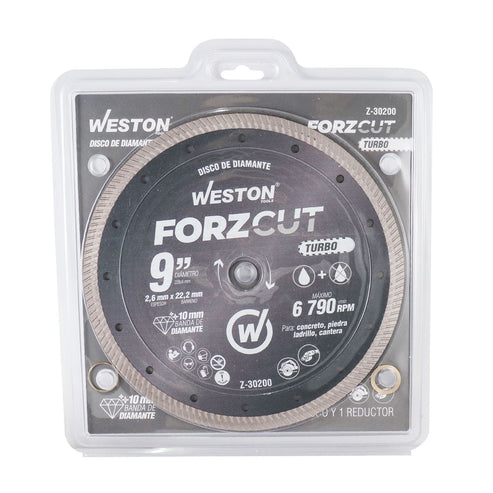 Disco de Diamante Rin Turbo 9" ForzCut | Z-30200