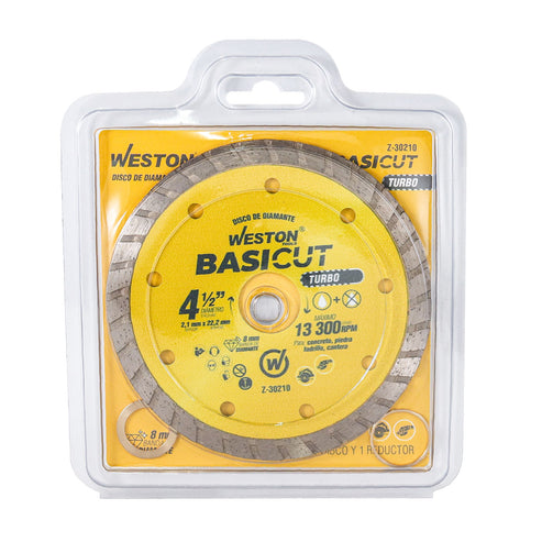 Disco de Diamante Rin Turbo 4-1/2" BasiCut | Z-30210