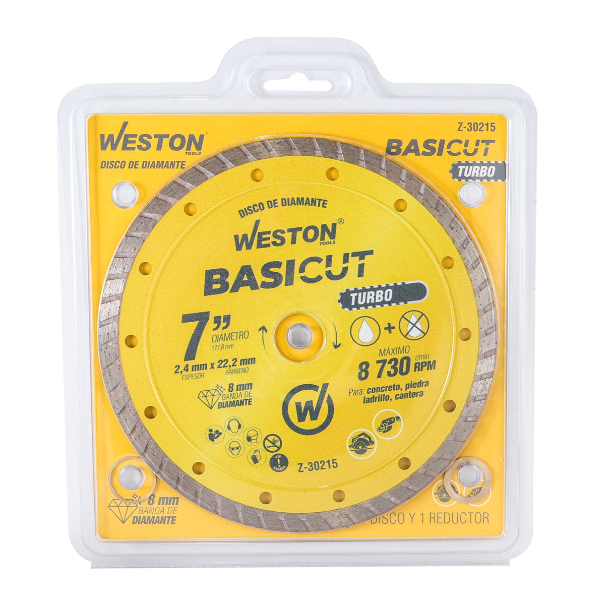 Disco de Diamante Rin Turbo 7" BasiCut | Z-30215