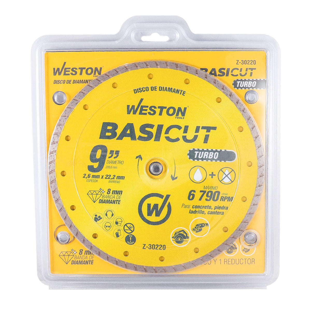 Disco de Diamante Rin Turbo 9" BasiCut | Z-30220