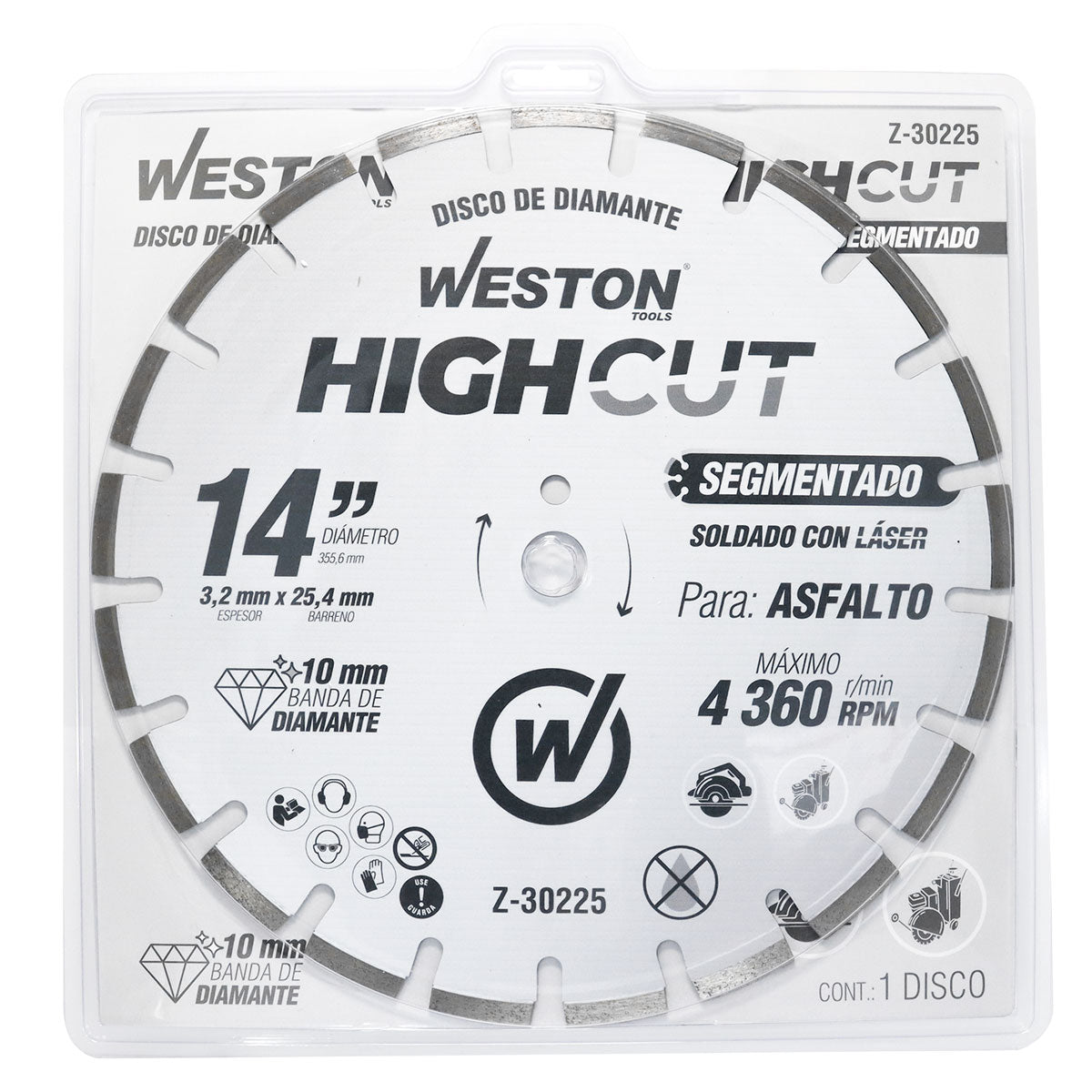 Disco de Diamante Rin Segmentado 14" 10/15 | Z-30225
