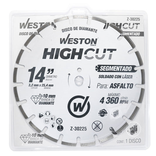 Disco de Diamante Rin Segmentado 14" 10/15 | Z-30225
