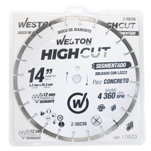 Disco de Diamante Rin Segmentado 14" 12/17 | Z-30230