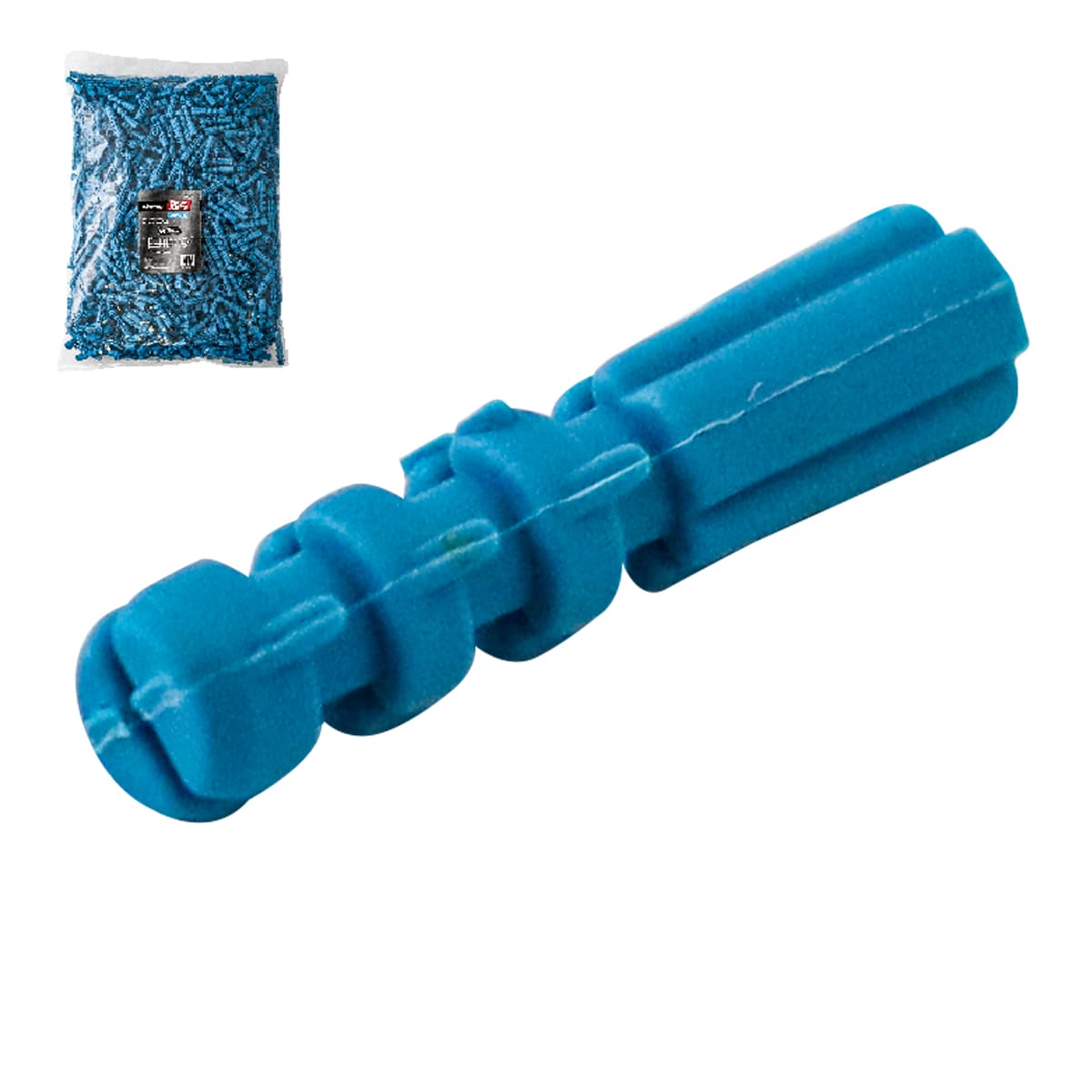 Taquete Plástico Azul 3/16" x 22 MM | Z-39815