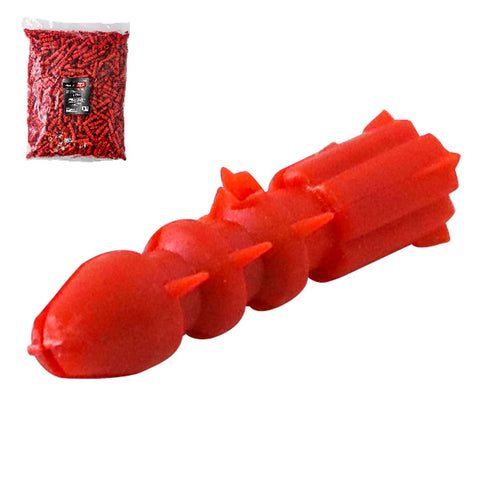 Taquete Plástico Rojo 1/4" x 25 MM | Z-39820
