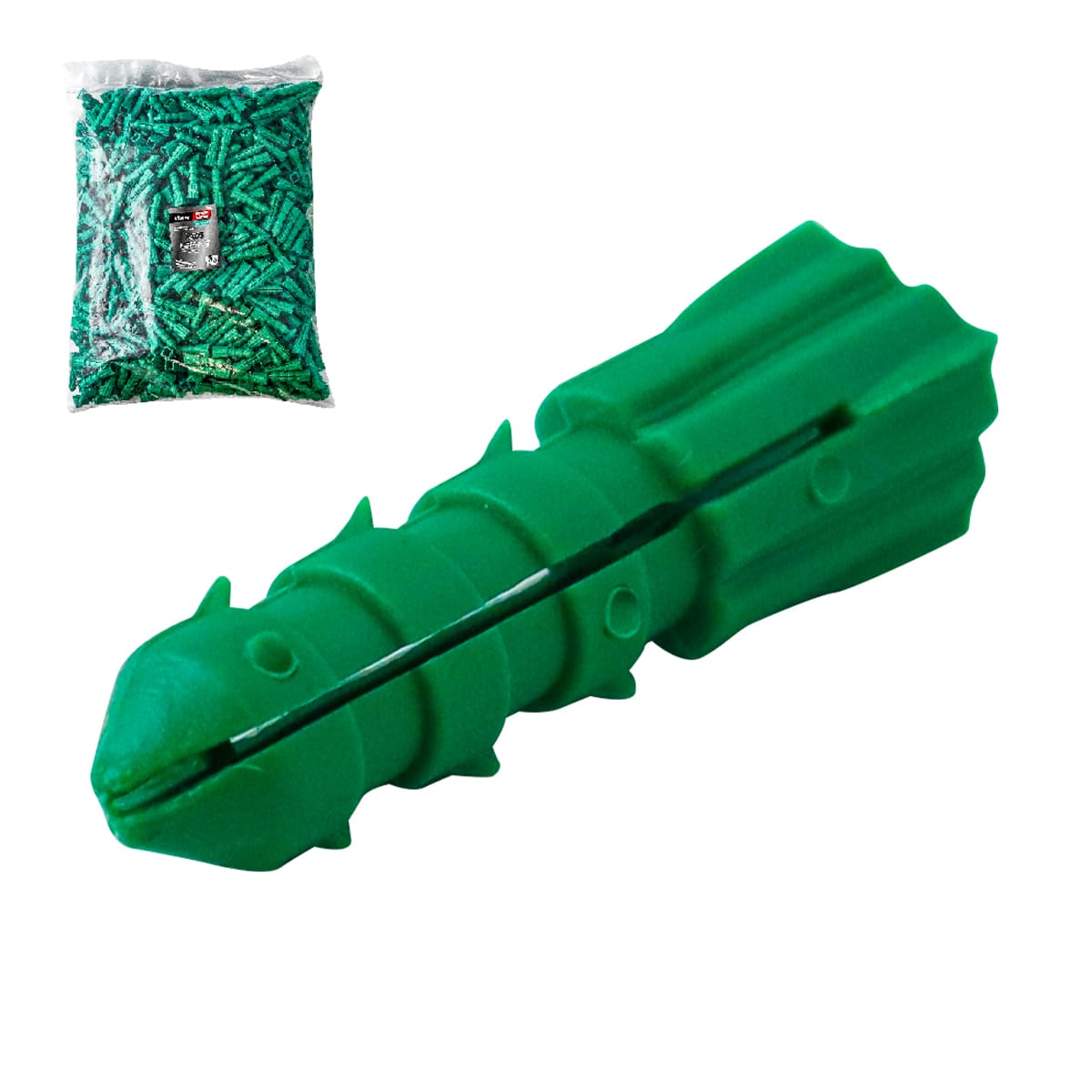 Taquete Plástico Verde 3/8" x 35 MM | Z-39830