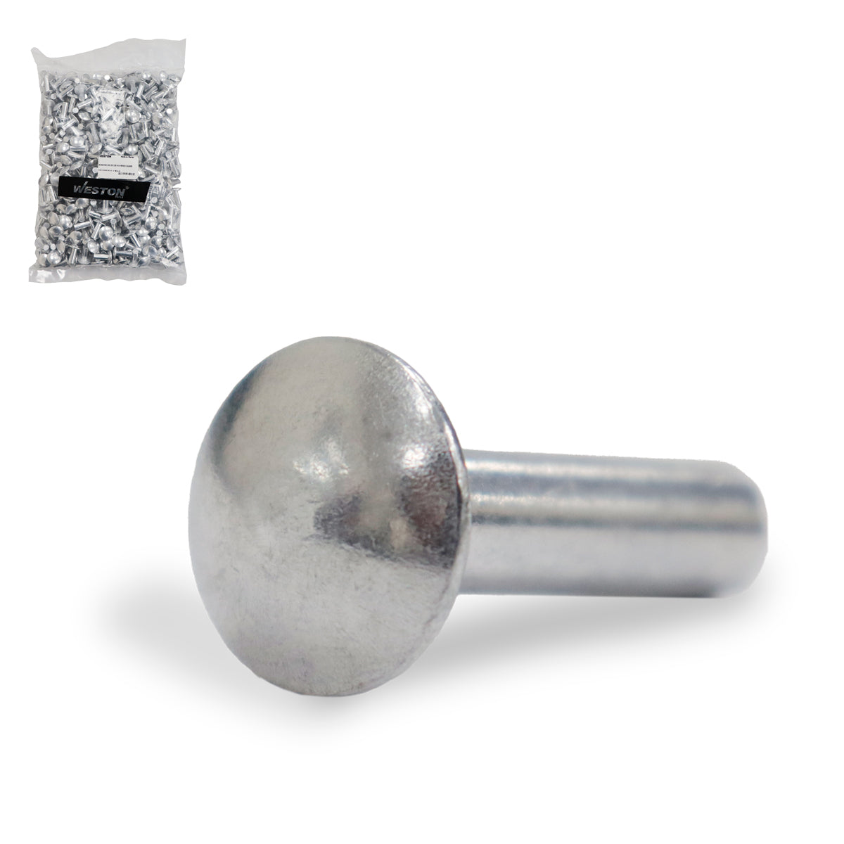 Remache Solido de Aluminio Suave 1/4" x 7/8" | Z-43040