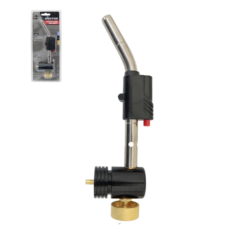 Soplete MAPP 1300°C CGA600 Autoencendido Válvula de Aluminio Cuerpo de Acero Inoxidable Tubo Giratorio 360° | Z-61925