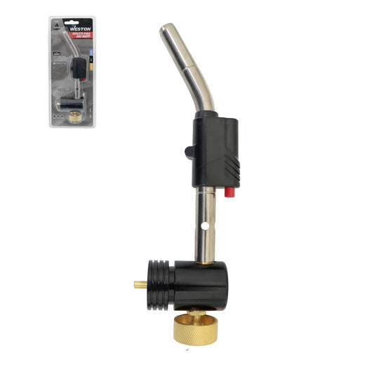 Soplete MAPP 1300°C CGA600 Autoencendido Válvula de Aluminio Cuerpo de Acero Inoxidable Tubo Giratorio 360° | Z-61925