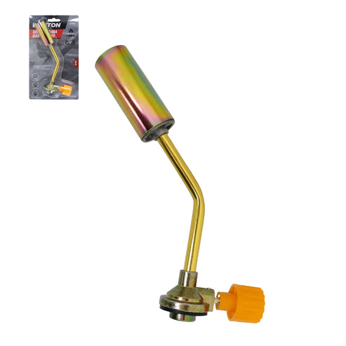 Soplete de Butano Encendido Manual Perilla Plástica Cuerpo de Acero Aleado Conexión 7/16" | Z-61952