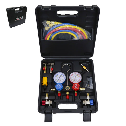 Juego De Manómetros Manifold 600 PSI Refrigerante R134A | Z-61959