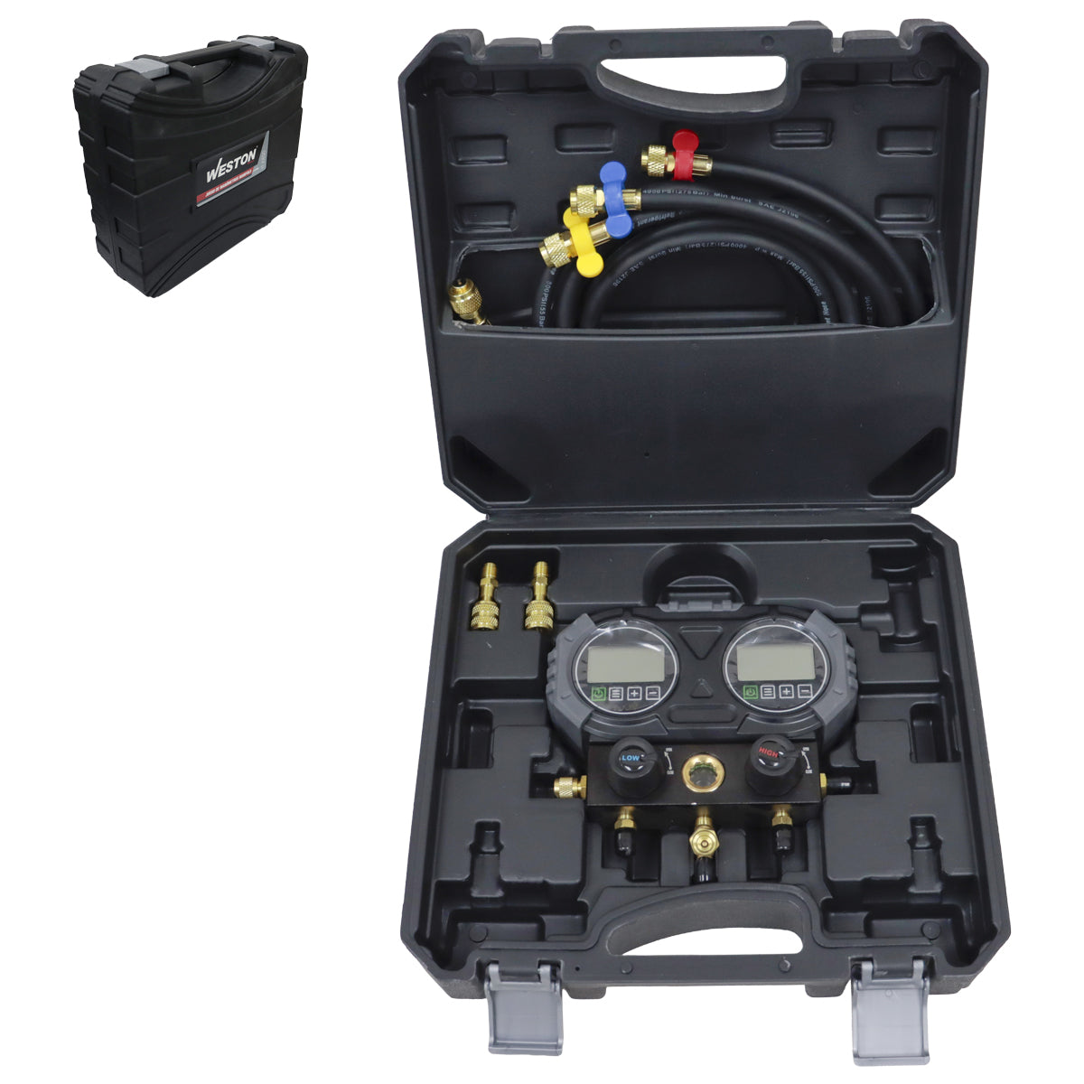 Juego De Manómetros Manifold 500 PSI Refrigerante R12 R22 | Z-61965