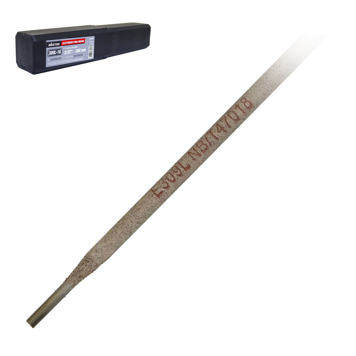 Electrodo Para Soldar Acero Inoxidable 309L-16 3/32" - 300MM (CAJA 2KG)