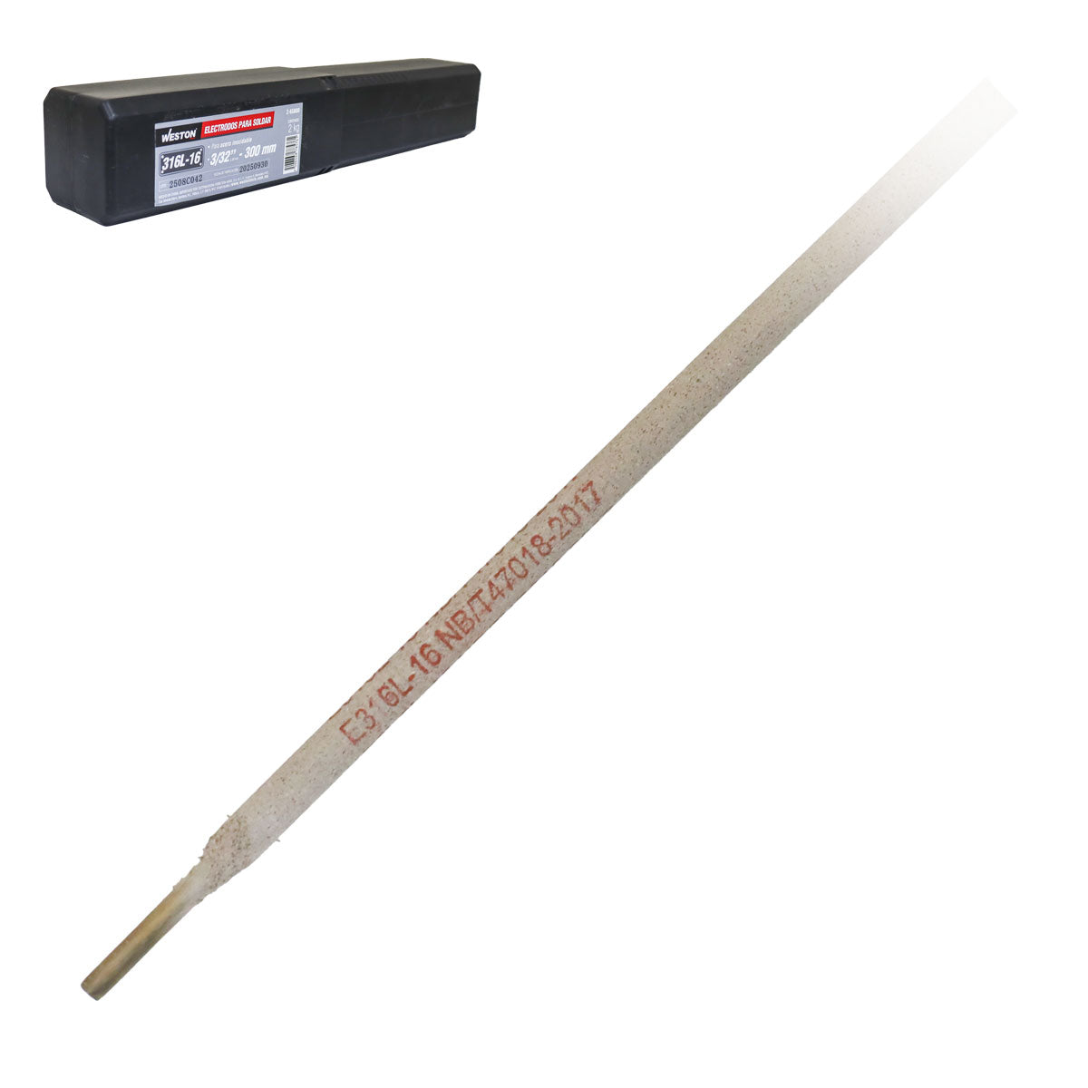 Electrodo Para Soldar Acero Inoxidable 316L-16 3/32" - 300MM (CAJA 2KG)