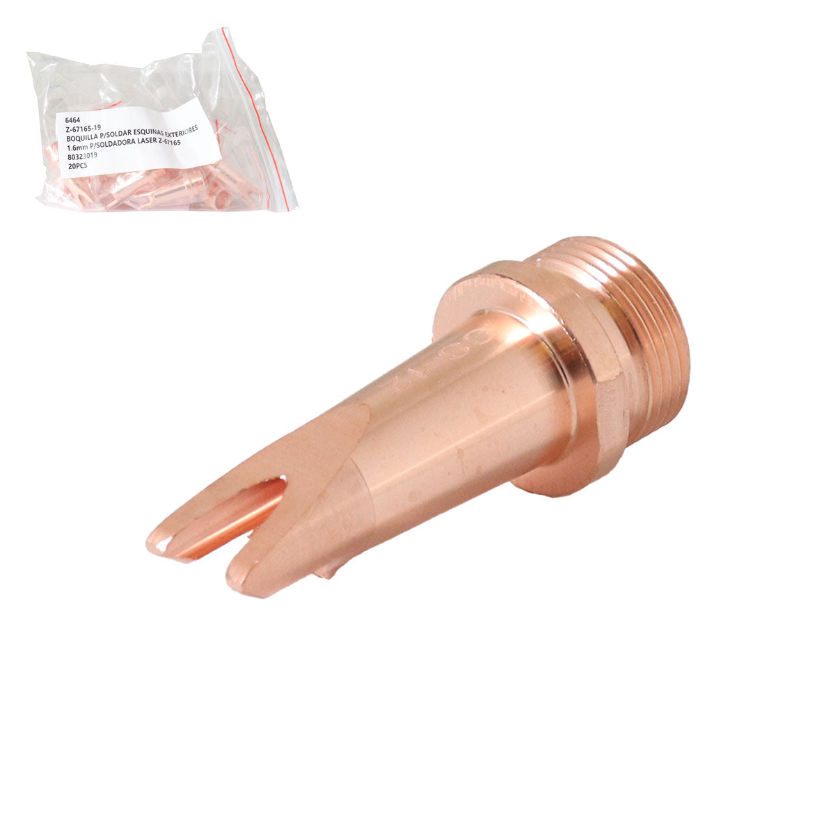 Boquilla para Soldar Esquinas Exteriores 1.6mm para Soldadora Láser Z-67165 | Z-67165-19