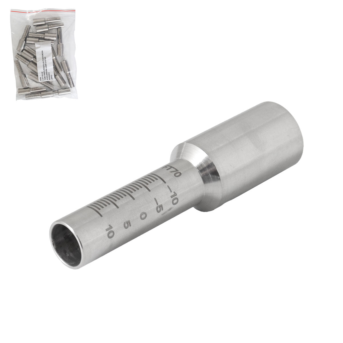 Tubo Porta Boquillas para Antorcha de Soldadora Láser Z-67165 | Z-67165-22