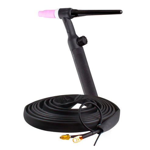 Antorcha TIG S26 con Válvula 25ft Flexible con 2 Cables WP-26FV-25-2 | Z-68050