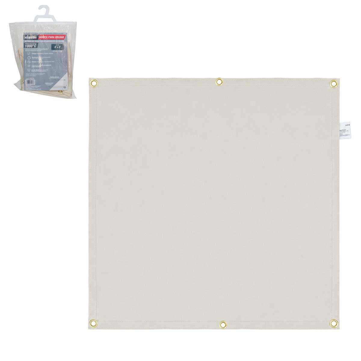 Manta de Soldadura de Fibra de Vidrio con Recubrimiento de Silicón (1.74 M x 1.74m) | Z-68292