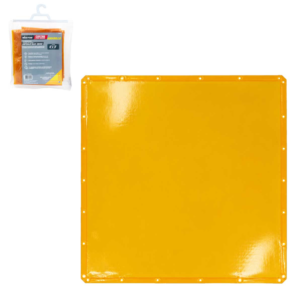 Cortina para Soldar Amarilla 6’ x 6’ | Z-68310