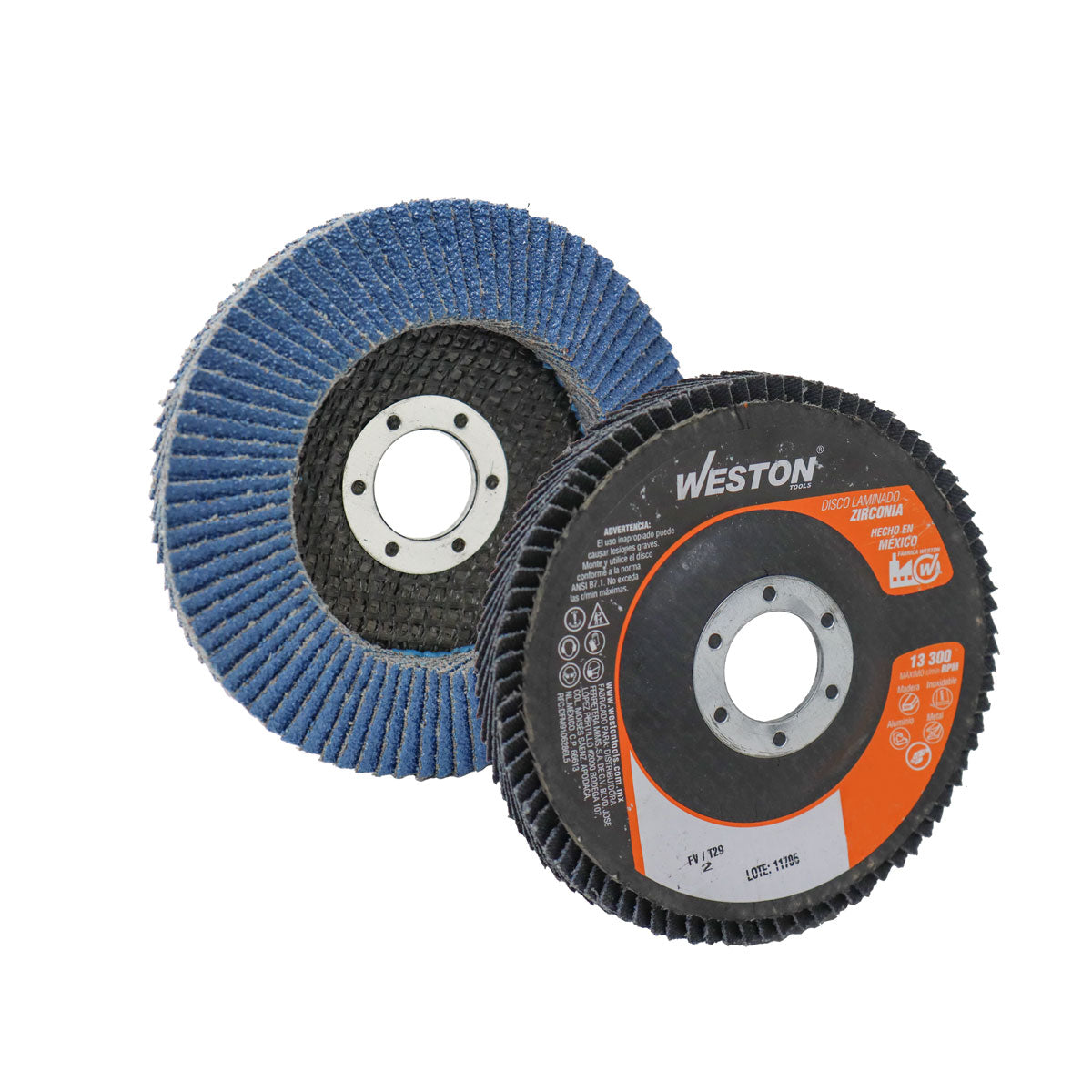 Disco Laminado Zirconia 4-1/2" Grano 60 Serie TA | Z-TA060
