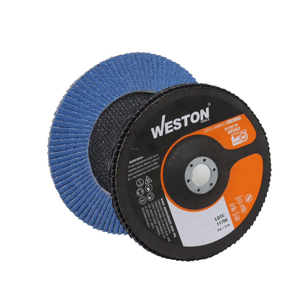Disco Laminado Zirconia 7" Grano 60 Serie TA | Z-TA0607