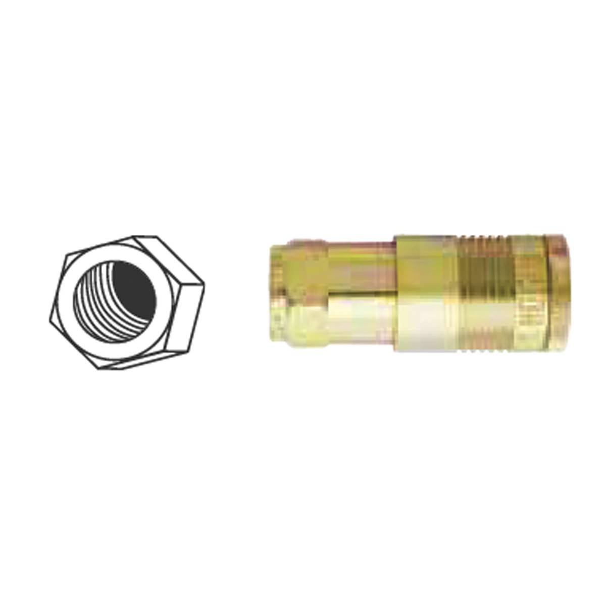 Conexión Rápida Hembra 1/2" NPT Estilo G Mod 1815BK | ZH-00670