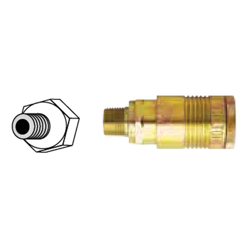 Conexión Rápida Macho 1/2" NPT Estilo G Mod 1816BK | ZH-00675