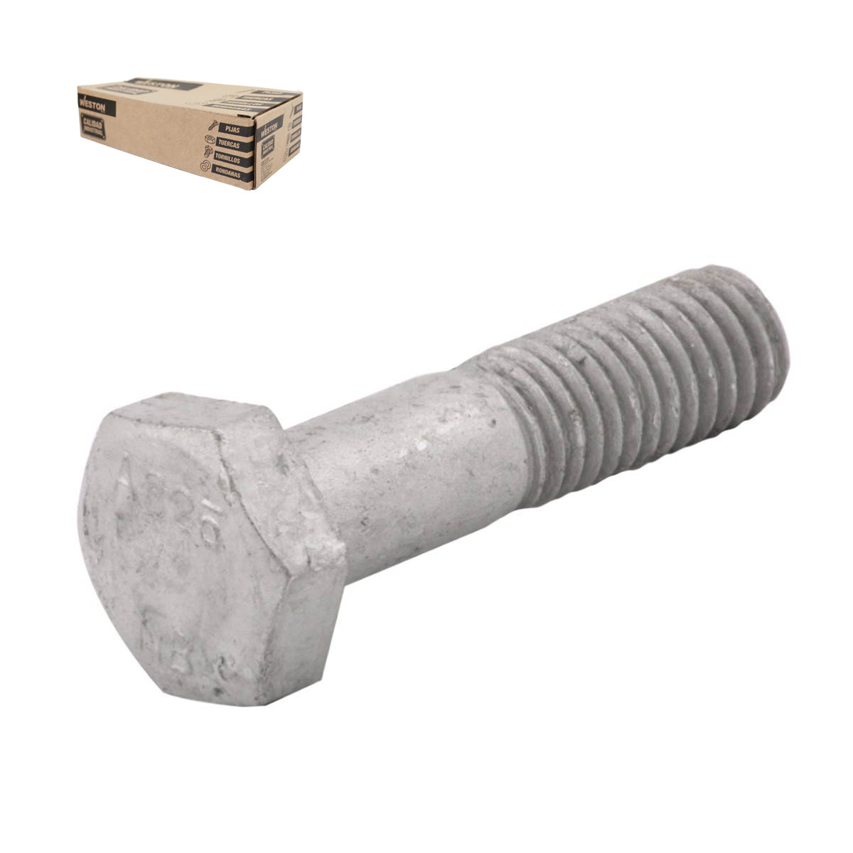 Tornillo Estructural Hexagonal A325 Galvanizado en Caliente 5/8"-11 x 1-1/2" | ZN-09224-C