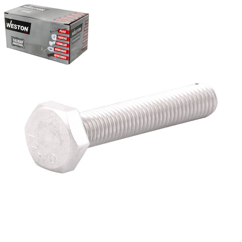 Tornillo Hexagonal Estándar Acero Inoxidable Tipo 304 M8-1.25 x 25mm Rosca Completa | ZN-30334-C